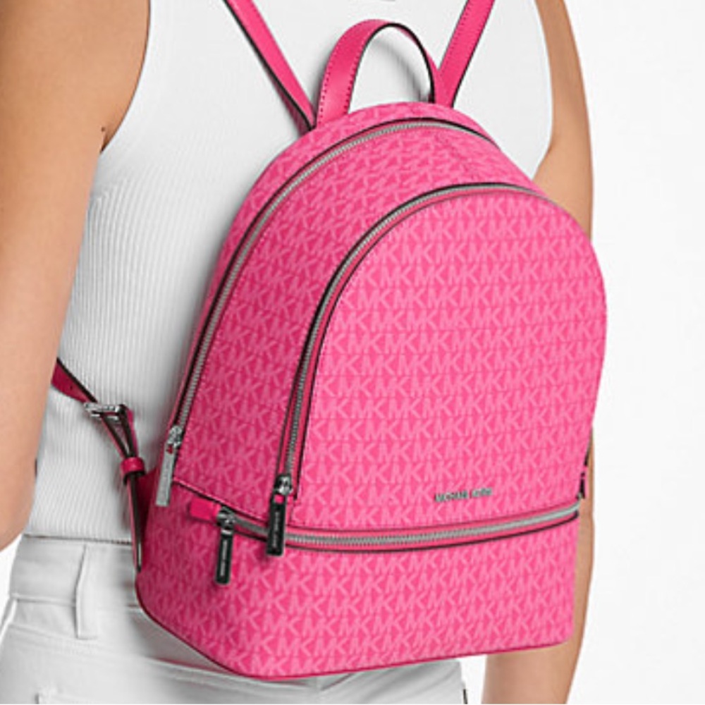 Michael Kors Rhea Medium Signature Logo Backpack
Dragonfruit
NWT